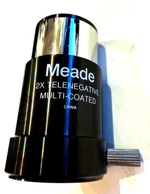 Telescopio telenegativo Meade Shorty 2x lente Barlow - #07273, 1,25" -- #126 Foto 1 de 4
