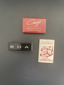 Craigs, Boa, Dan Tana's Los Angeles CA California Matchbook New Unstruck - Picture 1 of 5
