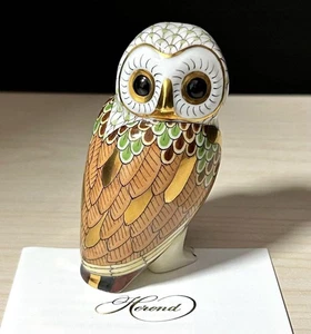 Herend World s Owl Woodland Owl Limited Edition 3000 Rare Item - Picture 1 of 9
