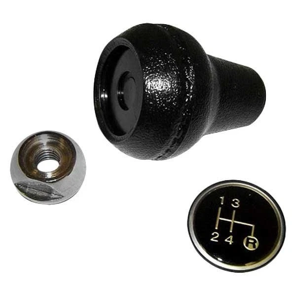 For Jeep Cherokee 1984-1985 Crown Manual 4-Speed Pattern Black Shift Knob Kit - Image 1 of 1