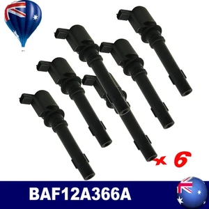 6 Ignition Coils BAF12A366A For Ford Territory Falcon Fairmont BA BF XR6 FG-GAS - Picture 1 of 11