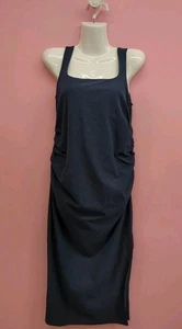 Beyond The Bump Michael Stars Wren Sleeveless Midi Tank Dress Medium Nocturnal - Picture 1 of 8