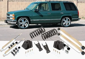 Chevrolet Tahoe 4dr 2wd 1995-1999 2" Front 4" Rear Lowering Drop Kit with Shocks - Picture 1 of 9