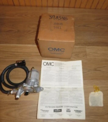 NOS OMC Evinrude Johnson Fuel Filter Primer Pump Kit 0398540 14KL - Image 1 of 4