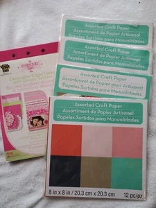 Lot of 4 Assorted Craft Paper ~ Michael's Melodies and Lace 8"x8" (42 pieces)  - Picture 1 of 10