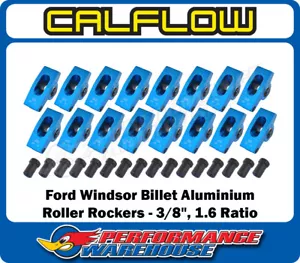 Ford Windsor 289 302 351 Billet Aluminium Roller Rocker Arm Set 3/8", 1.6 Ratio - Picture 1 of 4