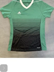 Adidas Women's Tiro 17 Jersey Green Black White Women Small BR6833 Climacool New - Picture 1 of 6