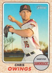 2017 Topps Heritage #273 Chris Owings Arizona Diamondbacks - Picture 1 of 2