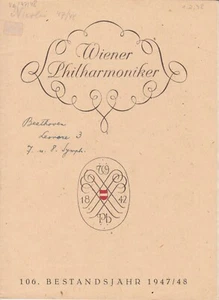 Wilhelm FURTWÄNGLER -Beethoven - Vienna Philharmonic Orchestra 1.2.1948 - Picture 1 of 2