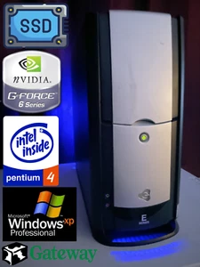 *RESTORED w/ SSD* Gateway E4100 Windows XP Vintage Retro Classic Gaming PC - Picture 1 of 22