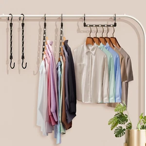 16 Pack Hangers Space Saving Magic Space Saver Storage Smart Plastic Clothes ... - Picture 1 of 1