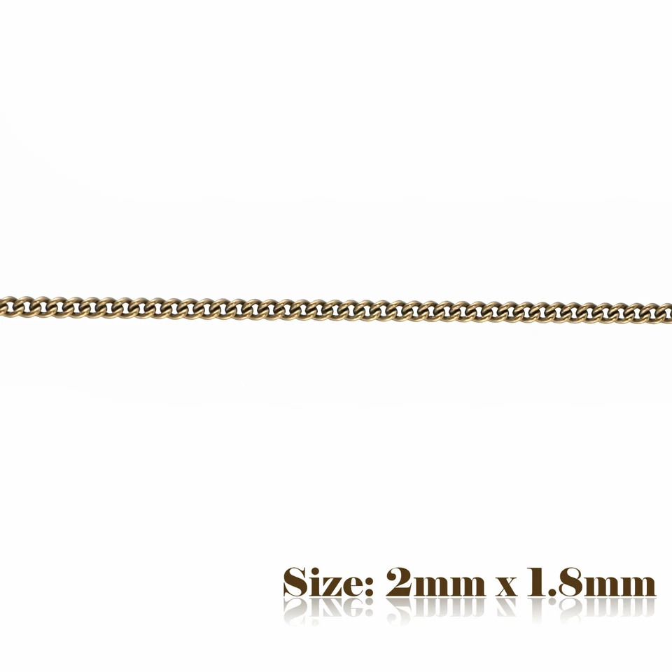 5m 2x1.8mm Bronze Vintage Style Twist Oval Chain For Jewellery Making 002 - Image 1 of 1