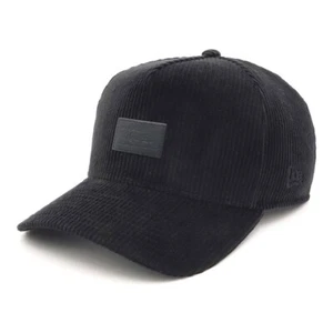 New Era 9FORTY A-Frame Leather Patch Corduroy Black Japan Limited 14507952 - Picture 1 of 5