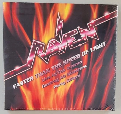Raven Faster Than The Speed of Light CD new Live At the Inferno Party Killers  Foto 1 de 2