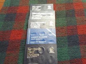 Five Whitman Dollar and Half Dollar Coin Collection Books No Coins. - Picture 1 of 13