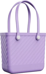Beach Bag Rubber Tote for Women – Medium Waterproof Sandproof Purple - Picture 1 of 6