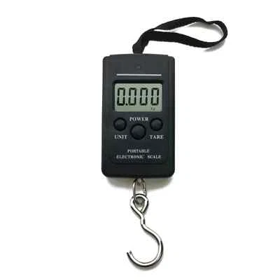 40kg 88lb Digital Hanging Scale Portable Fishing Suitcase Weight Tool Metal Hook - Image 1 of 4