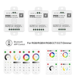 Bluetooth LED Controller 5V 12V 24V COB DIM RGB CCT RGBW Pixels LED Strip Light - Picture 1 of 29