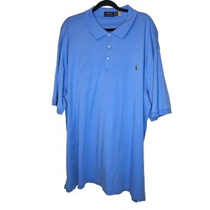 Polo Ralph Lauren blue polo sz 3XLT Big & Tall Cotton collared shirt - Picture 1 of 5