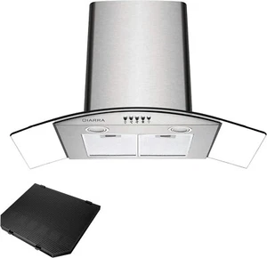 CIARRA CBCS9506B Dunstabzugshaube, 90 Cm, 550 M³/H, Fettfilter - Bild 1 von 10