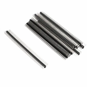 10Pcs 2,54 mm 40 broche connecteur angle droit, double rangée broches - Imagen 1 de 3