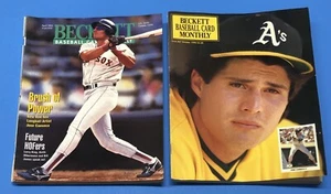 Revista de tarjetas de béisbol José Canseco Beckett octubre 1990 y abril de 1995 Atléticos y Medias Rojas - Imagen 1 de 12
