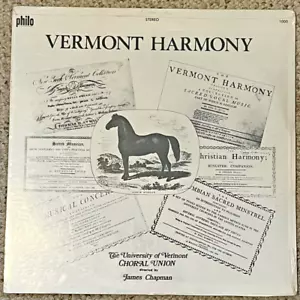 Vermont Harmony 33RPM 12” 1973 LP University of Vermont Choral Union BRAND NEW - Picture 1 of 4