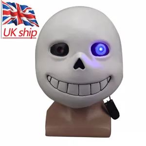 Luminous Undertale Sans Mask Sans Papyrus Led Mask Halloween Mask Cosplay Prop - Picture 1 of 12