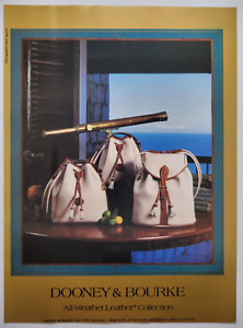 Dooney & Bourke All-Weather Leather Collection Nautical 1991 New Yorker Ad 8x11"
