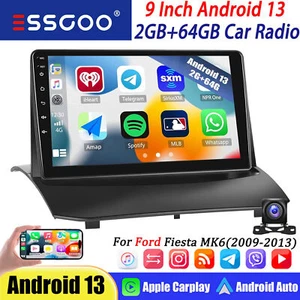 Android 13 Car Stereo Carplay Radio GPS Navi WIFI AHD For Ford Fiesta 2009-2014 - Imagen 1 de 17