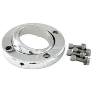 Borgeson Polished Billet Aluminium Solid Swivel Floor Mount 1-3/4" Columns - Picture 1 of 1