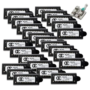 50 Sets Dental Orthodontic Brackets MIM Mini Braces Metal Roth 022 345 Hooks 5-5 - Picture 1 of 12