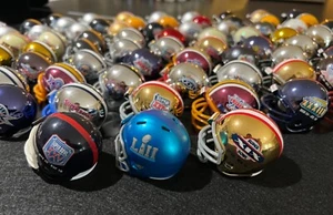 🏈  NFL SUPER BOWL POCKET PRO HELMETS – TEAMS & COMMEMORATIVES  **YOU PICK** - Picture 1 of 189