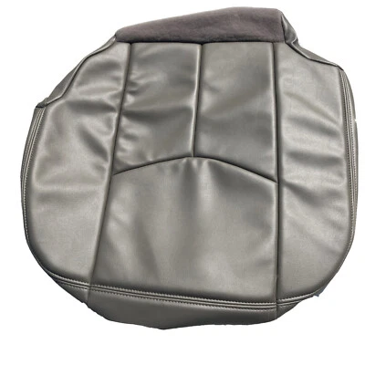 2003 2004 2005 2006 Chevy Tahoe Suburban Driver Bottom Leather Seat Cover Gray - Image 1 of 4