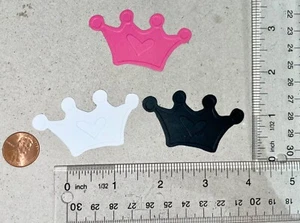 🙂10 adornos troquelados de papel cartucho CROWN - Imagen 1 de 24