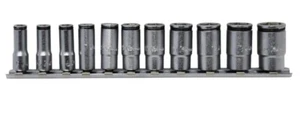 KOKEN #RS2350X/11 -1/4" SQR.DR. 5-14MM SOCKET SET L.40MM NUT GRIP 11PC SEMI DEEP - Picture 1 of 1