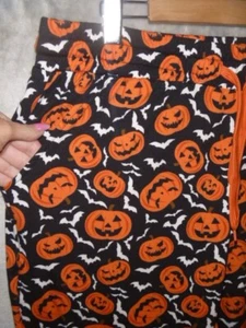 NWT SPARK FLEECE LINED JACK O' LANTERN HALLOWEEN JOGGER PANTS SIZE 2X ... WOW - Picture 1 of 6