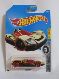 2016 Hot Wheels #36 Super Chromes Teegray gold - Picture 1 of 2