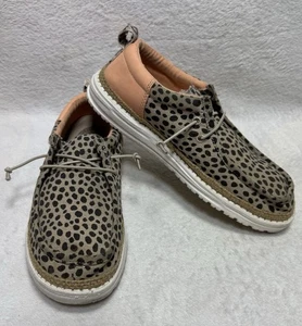 Hey Dude Wally Damenschuhe Gepard beige pfirsichfarben Größe 8 - Bild 1 von 6