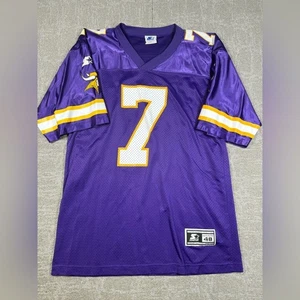 Vintage Randall Cunningham Minnesota Vikings Starter Trikot Erwachsene 48 Lila 90er - Bild 1 von 6