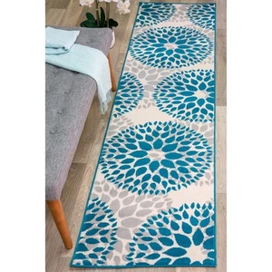 Rugshop Area Rug Modern Floral Circles Rugs for Bedroom Carpet for Living Room - Picture 1 of 65