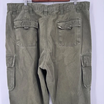 Arizona Jean Company Cargo Pants Mens 42x34** Olive Green Cotton Outdoor Casual - Image 1 of 4