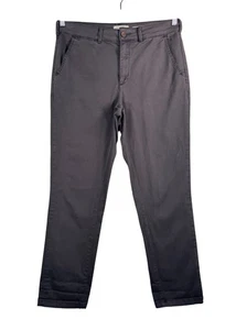 Anthropologie Chino Pantalones Calce Relajado Preppy Pierna Recta Carbón Años 90 Talla 30 - Imagen 1 de 8