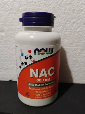 Now Foods Nac 600 мг 100 капсул - Изображение 1 из 2