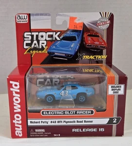 AW Xtraction Stock Car Legends - 1971 Plymouth Road Runner #43 - Petty - MIB - Picture 1 of 13