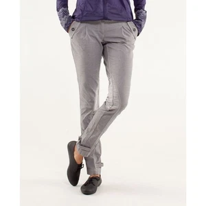 Lululemon Pedal Power Pant grau Radfahren entspannt niedriger Bund Hose Damengröße US 6 - Bild 1 von 14