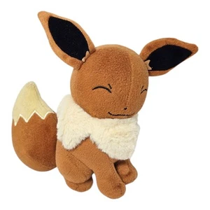 Pokemon Eevee Plush 6" Tomy Brown & White Stuffed Animal Collectible Toy - Picture 1 of 7