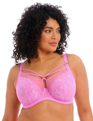 Elomi Brianna Plunge Underwire Bra EL8080-VEK Very Pink NWT - Image 1 of 4