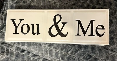 Letrero de cerámica Hobby Lobby colección de cabaña rústica “You & Me” Foto 1 de 4