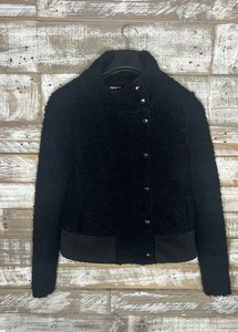 Banana Republic Womens Black Wool Coat size 4 - Picture 1 of 6